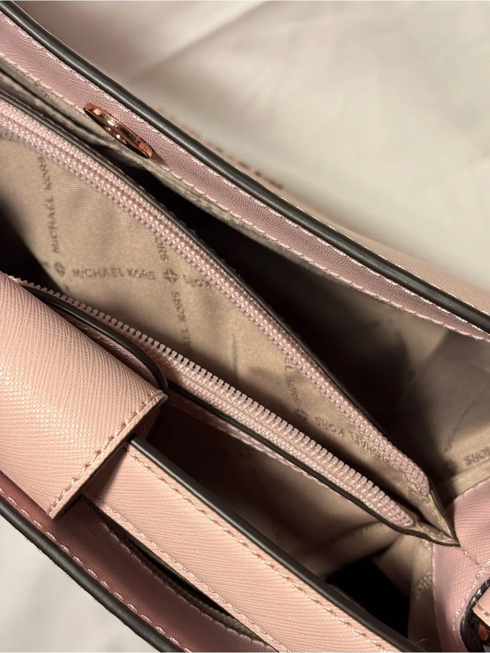 NWOT Michael Kors Blush Saffiano Leather Satchel